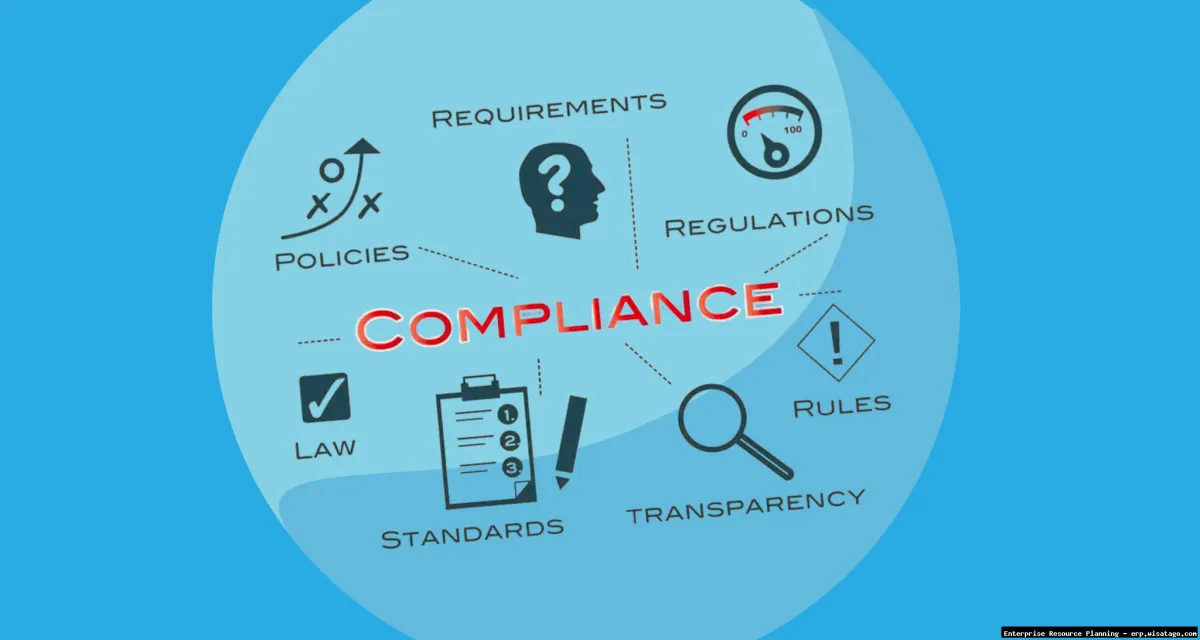 Healthcare ERP compliance feature overview.